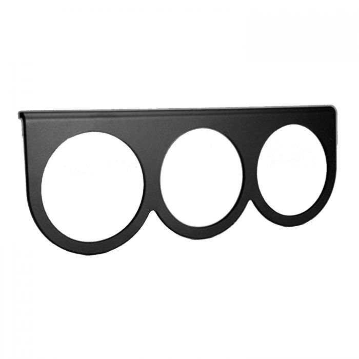 Autometer 3233 Black Aluminum Gauge Panel, Triple 2-5/8"