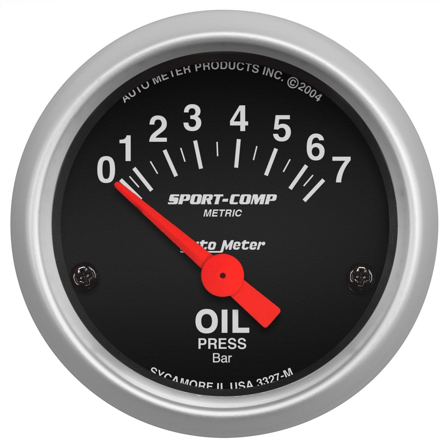 2-1/16" OIL PRESSURE, 0-7 BAR, SPORT-COMP