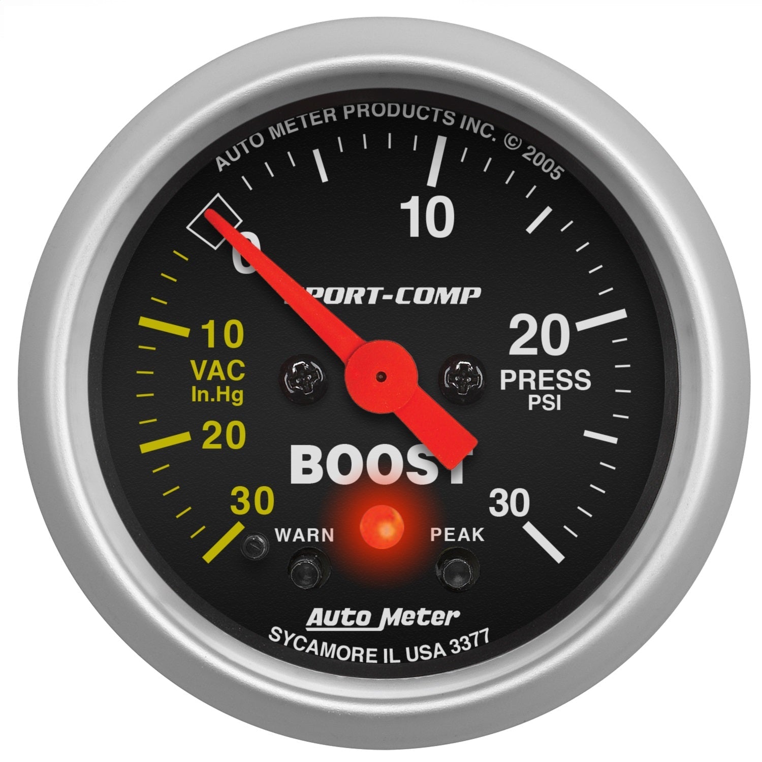 2-1/16" BOOST/VACUUM, 30 IN HG/30 PSI, SPORT-COMP