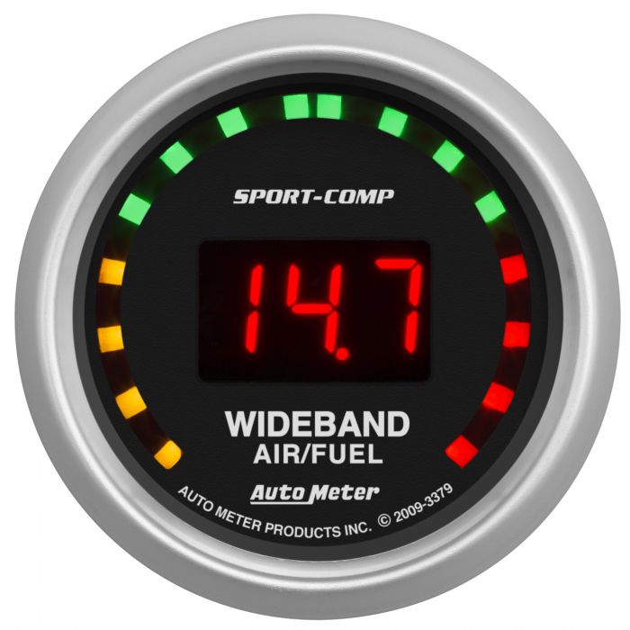 Autometer 3379 Sport-Comp 2-1/16" Wideband Gauge, Street - Air/Fuel Ratio