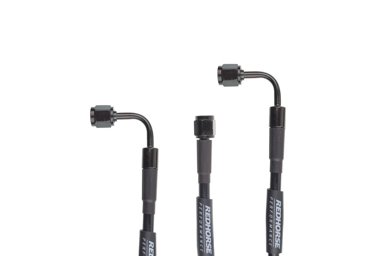 Redhorse Performance 3392-03-60 Straight -3 to 90 Degree -3 60" Pre-Assembled brake line - black