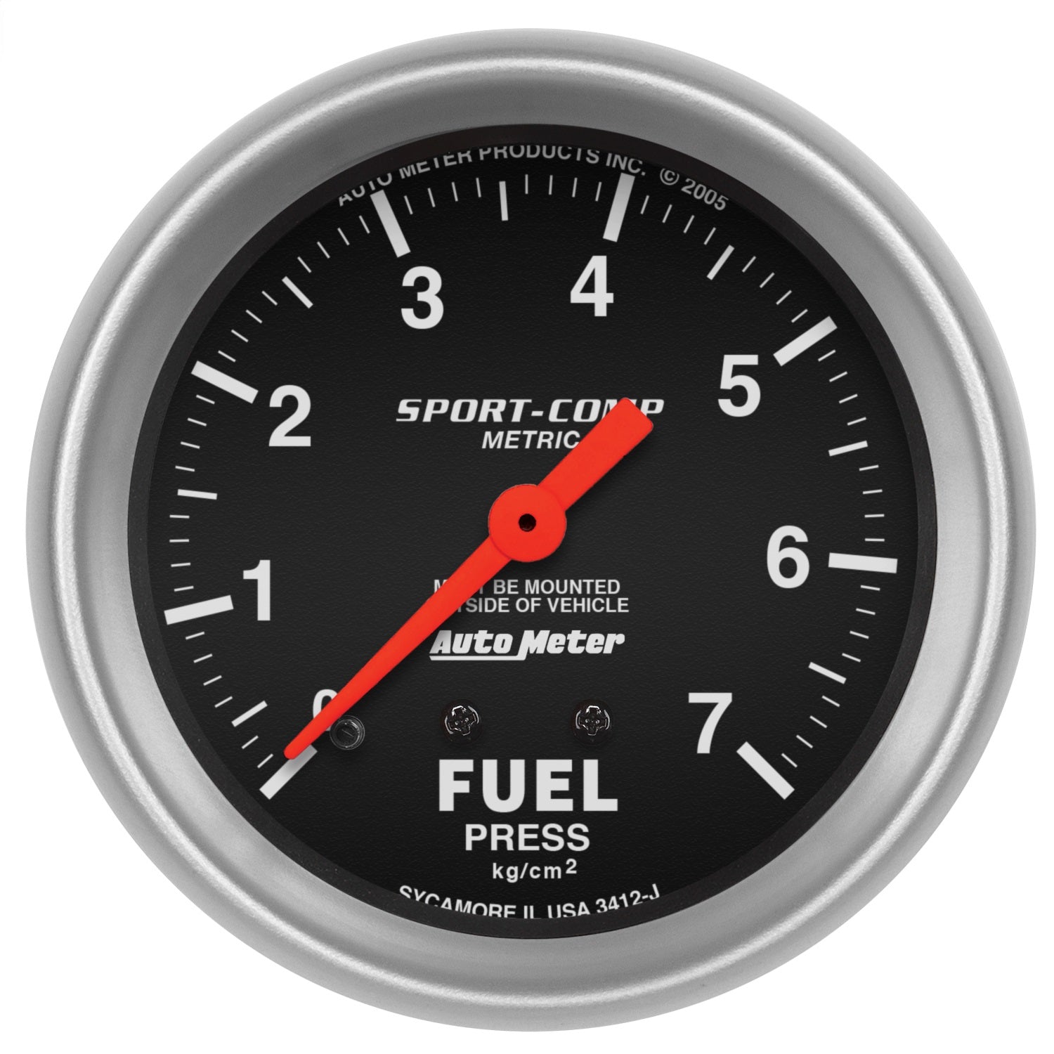 2-5/8" FUEL PRESSURE, 0-7 KG/CM2, SPORT-COMP