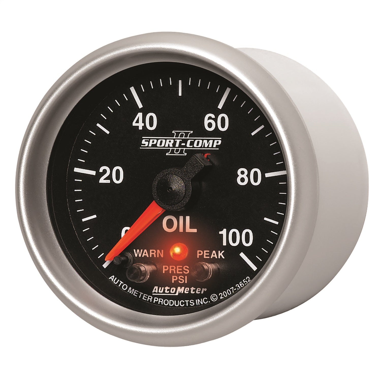 2-1/16" OIL PRESSURE, 0-100 PSI, SPORT-COMP II