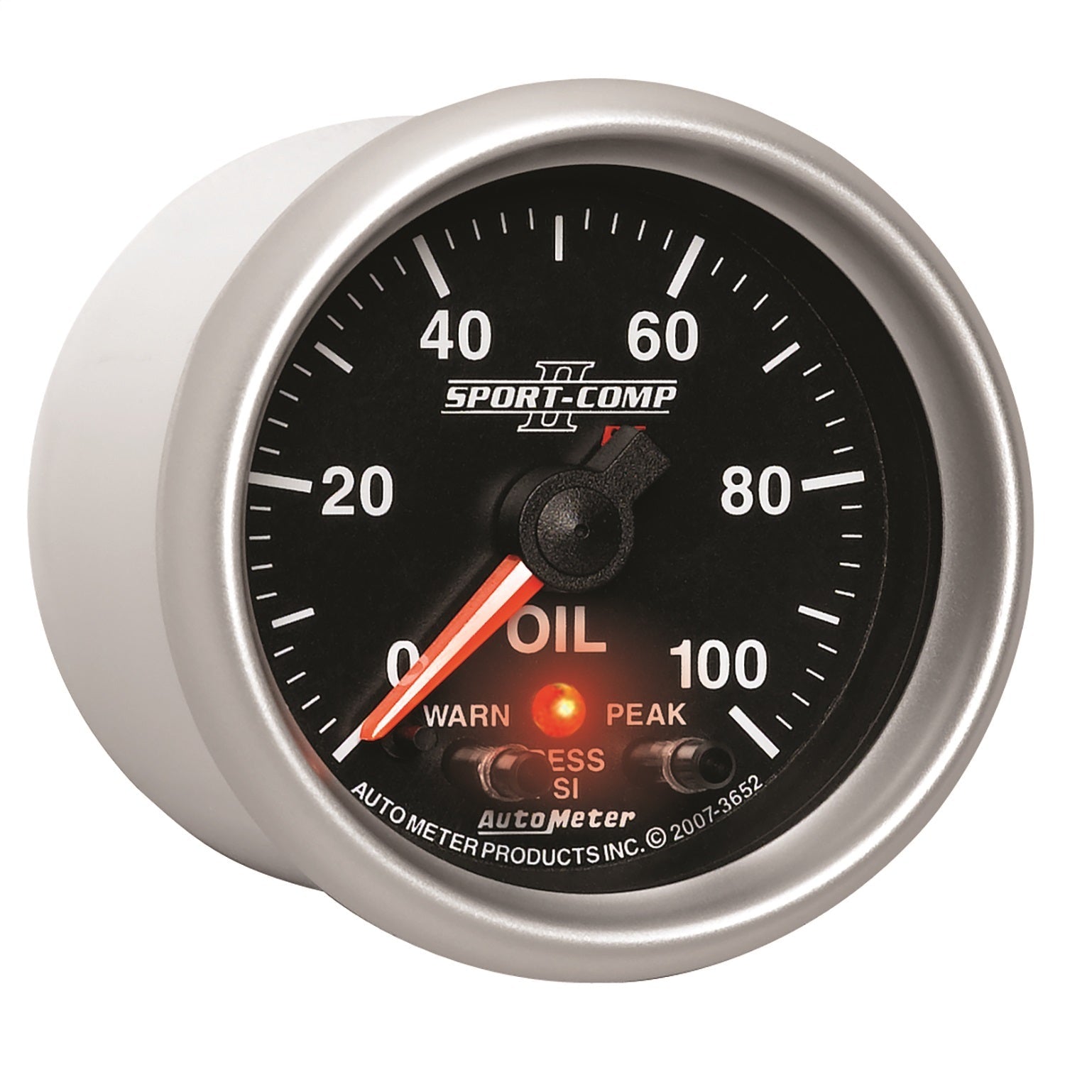 2-1/16" OIL PRESSURE, 0-100 PSI, SPORT-COMP II