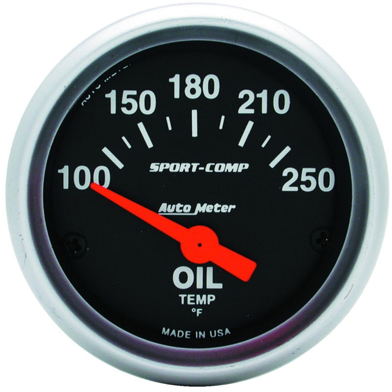 2-1/16" OIL TEMPERATURE, 100-250 °F, SPORT-COMP