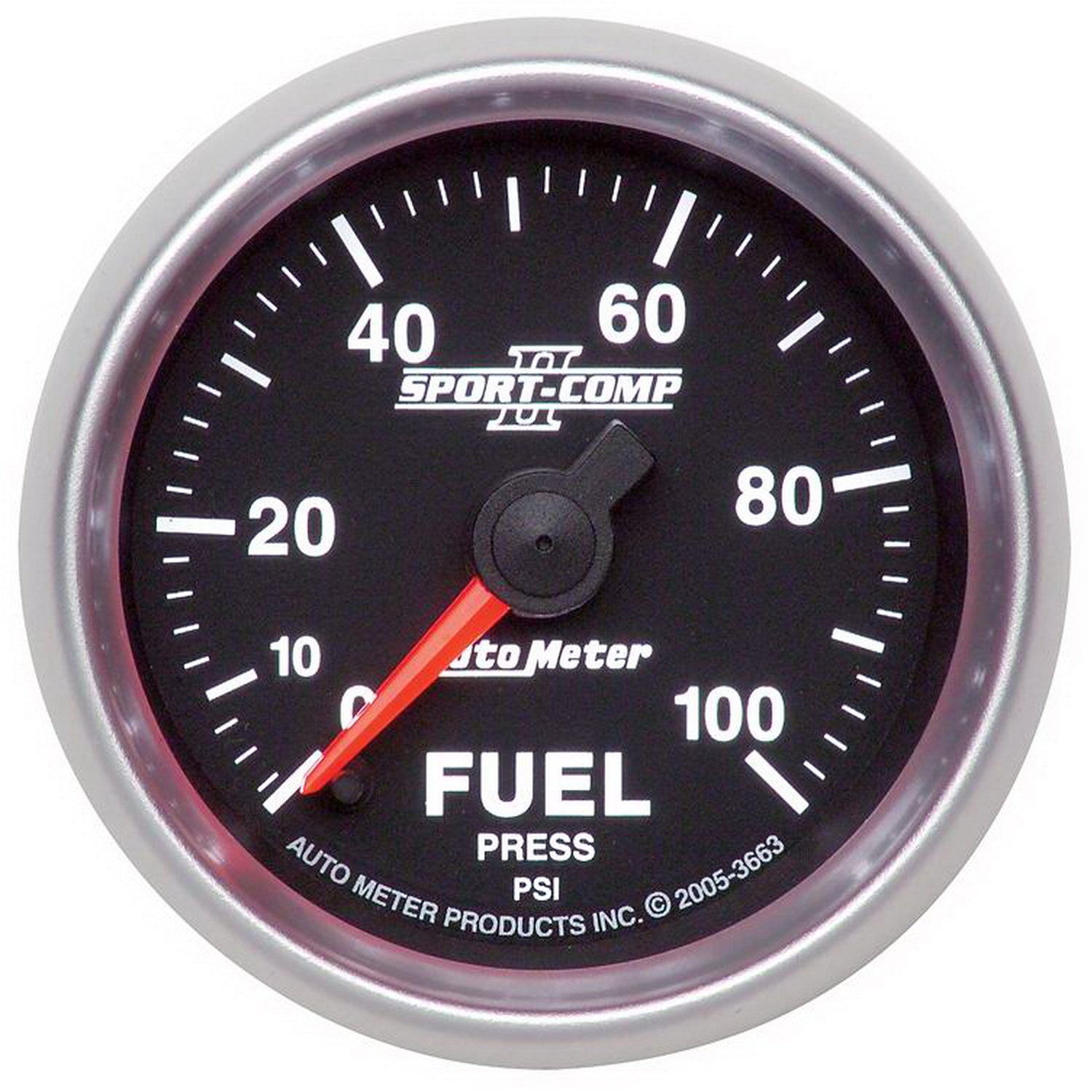 2-1/16" FUEL PRESSURE, 0-100 PSI, SPORT-COMP II