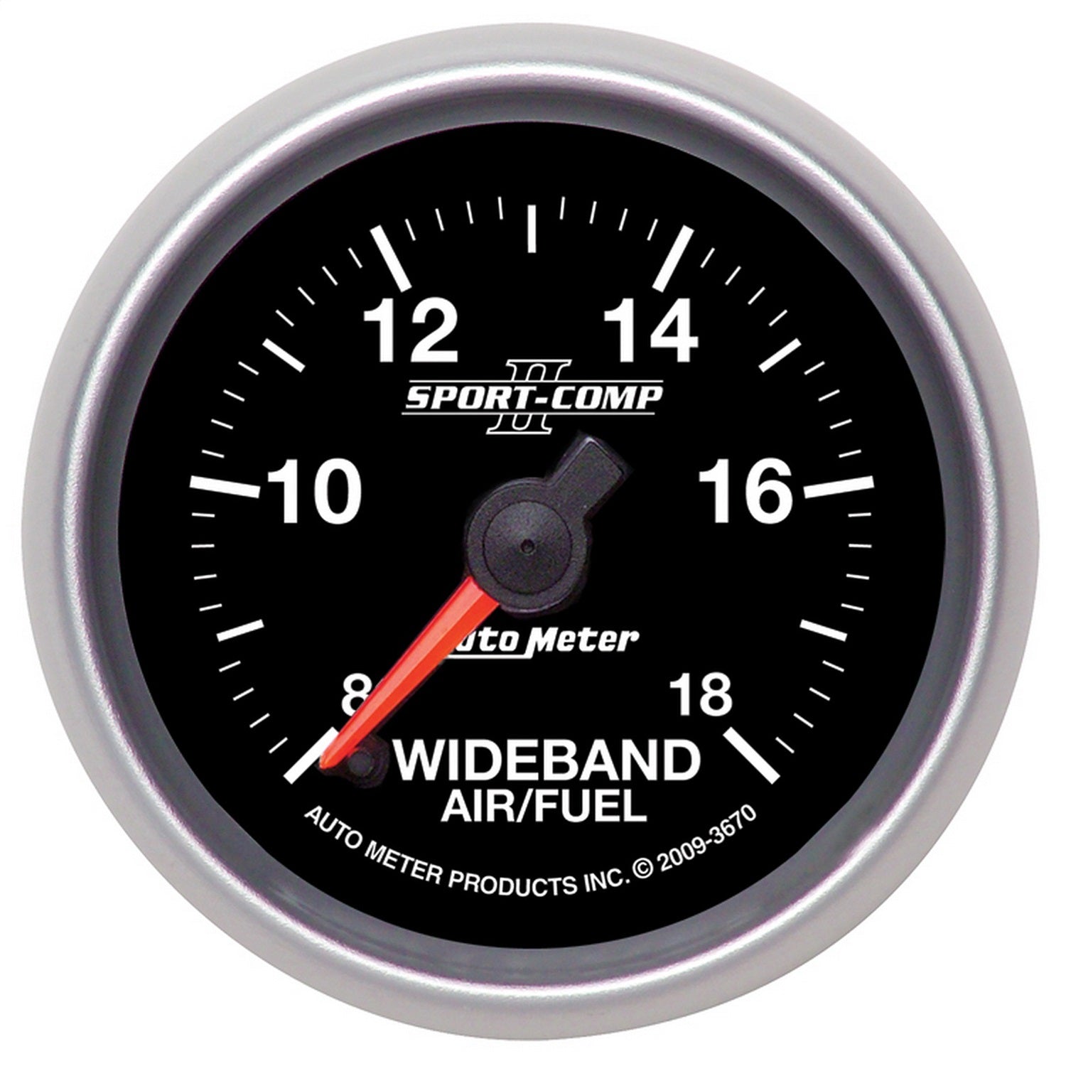 2-1/16" WIDEBAND AIR/FUEL RATIO, ANALOG, 8:1-18:1 AFR, SPORT-COMP II