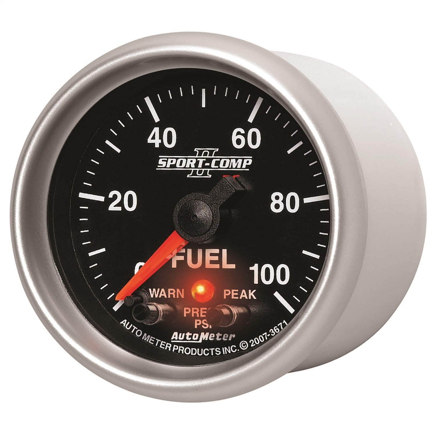 2-1/16" FUEL PRESSURE, 0-100 PSI, SPORT-COMP II
