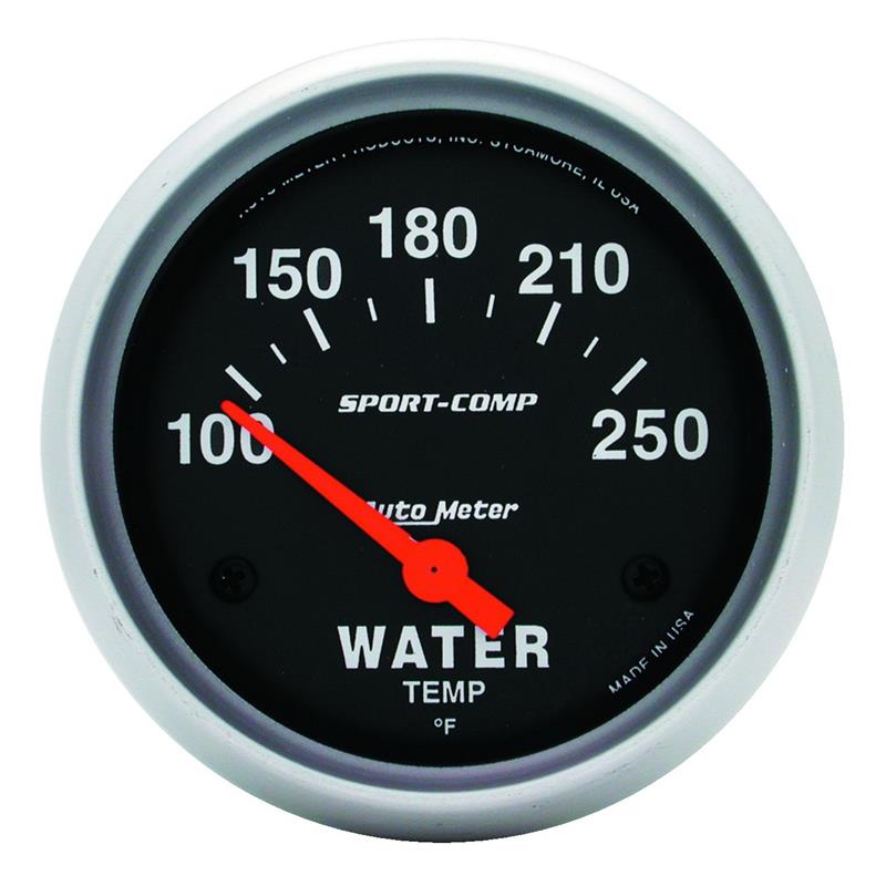 2-5/8" WATER TEMPERATURE, 100-250 °F, SPORT-COMP