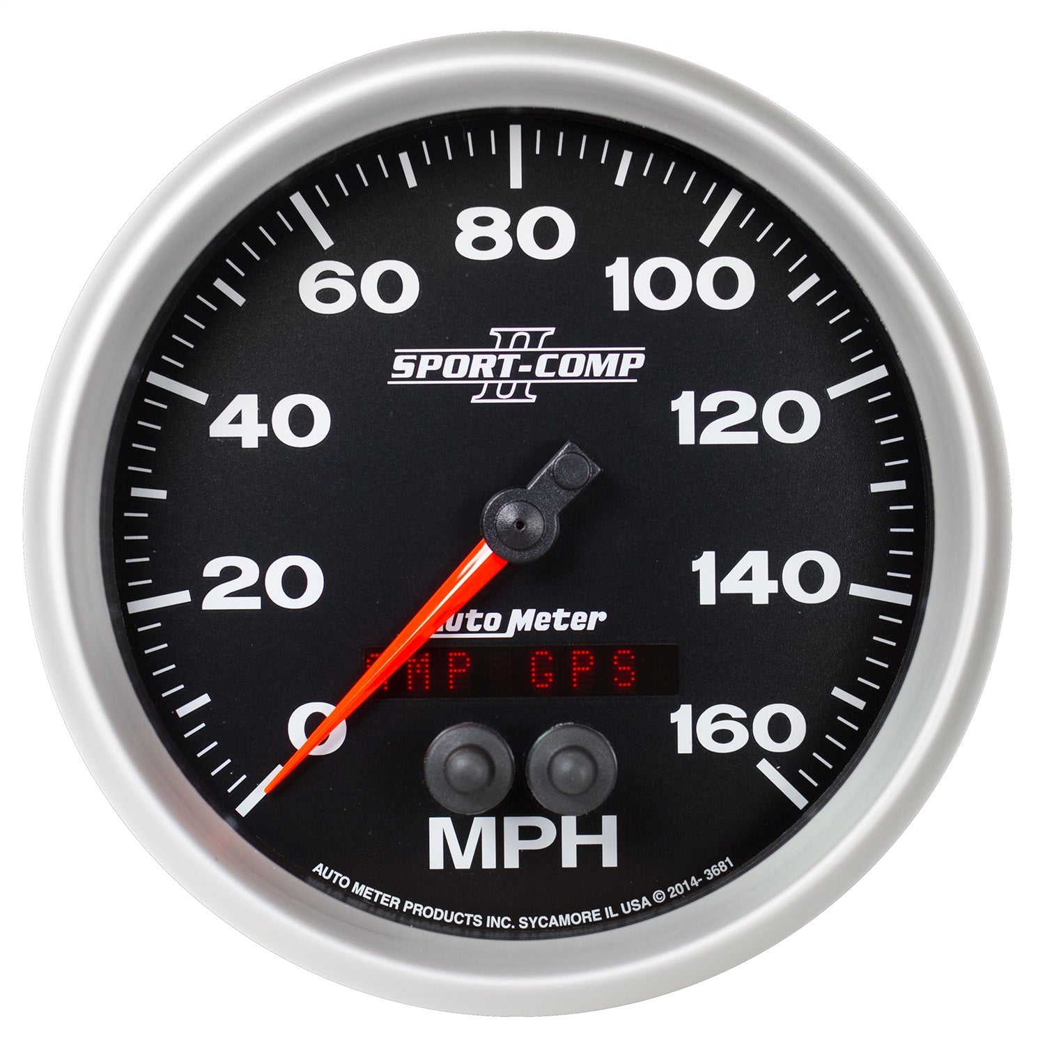 5" GPS SPEEDOMETER, 0-160 MPH, SPORT-COMP II