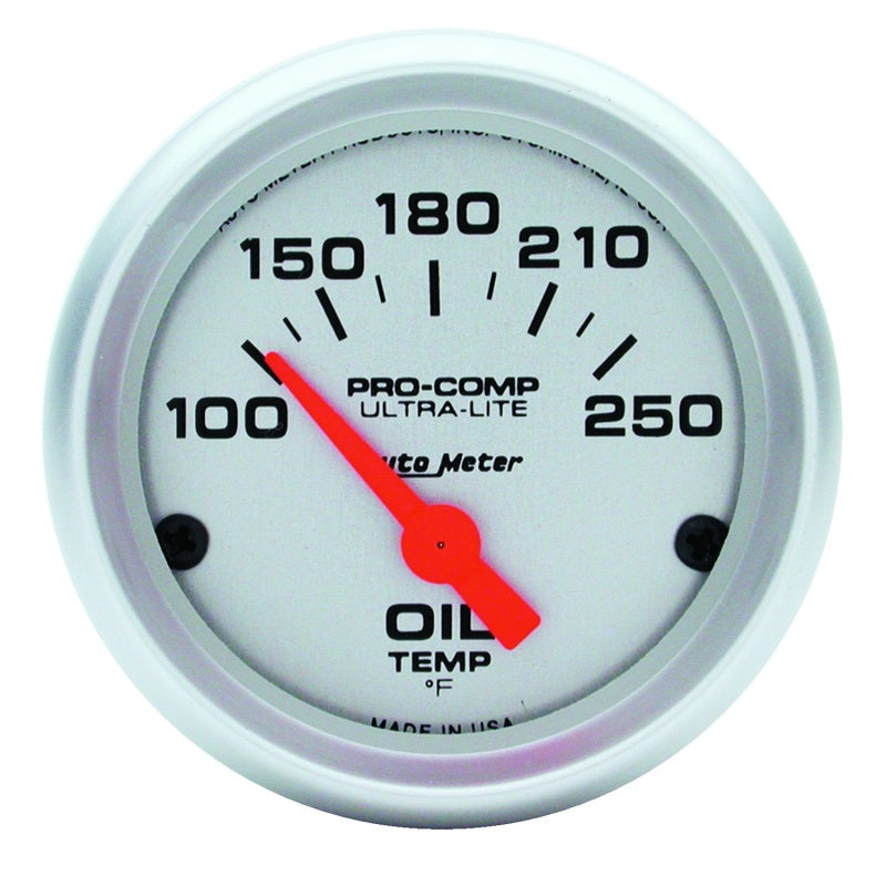 2-1/16" OIL TEMPERATURE, 100-250 °F, ULTRA-LITE