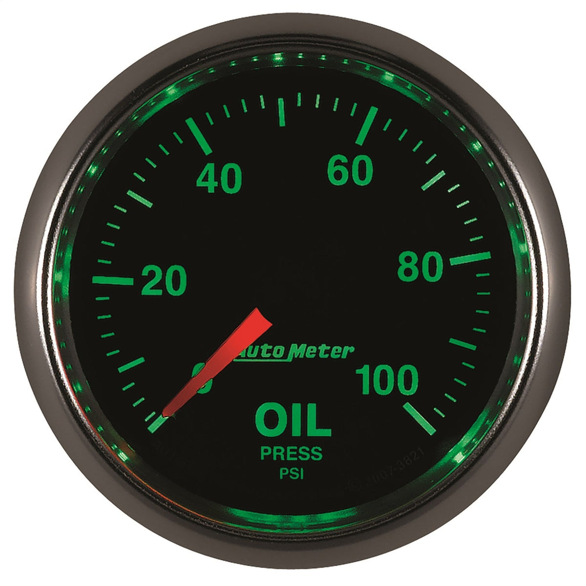 2-1/16" OIL PRESSURE, 0-100 PSI, GS