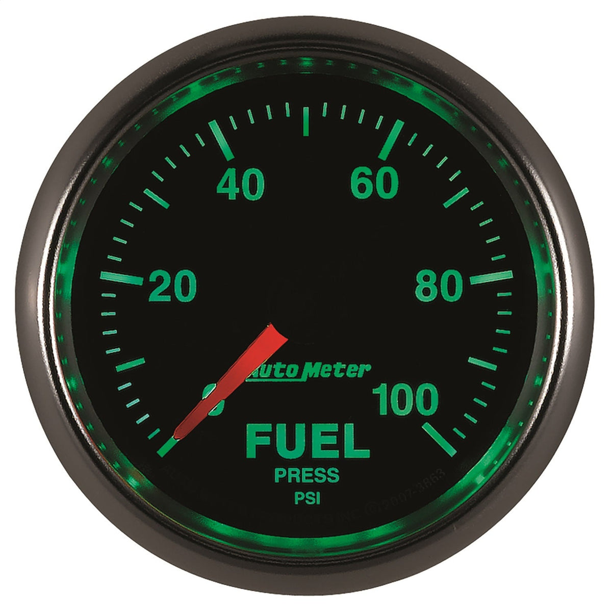 2-1/16" FUEL PRESSURE, 0-100 PSI, GS
