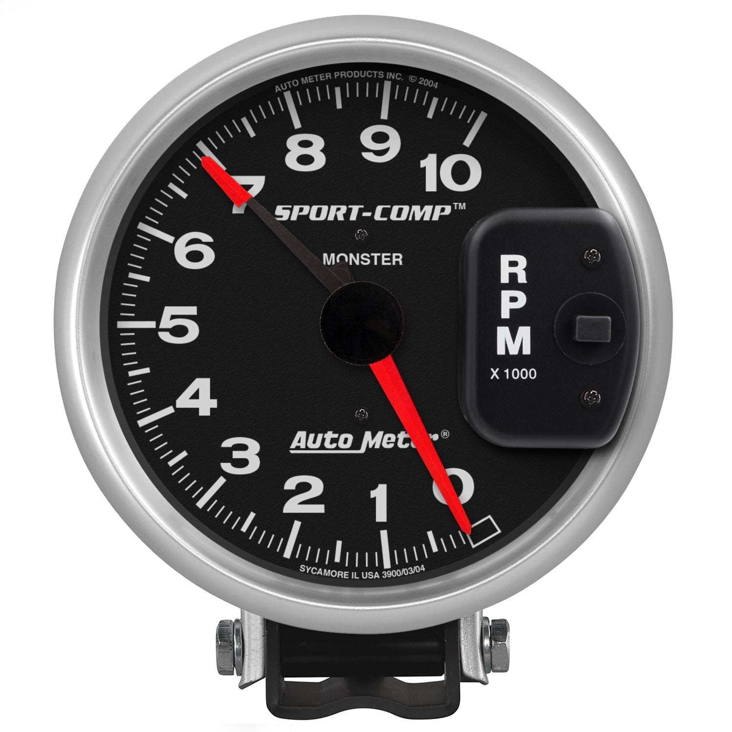 5" PEDESTAL TACHOMETER, 0-10,000 RPM, SPORT-COMP