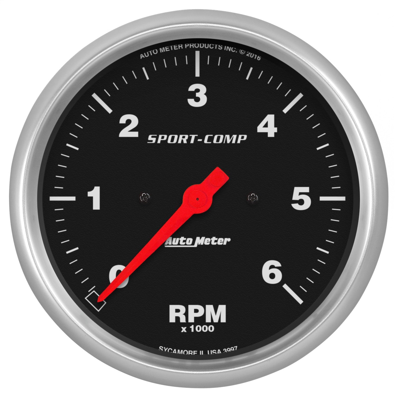5" IN-DASH TACHOMETER, 0-6,000 RPM, SPORT-COMP