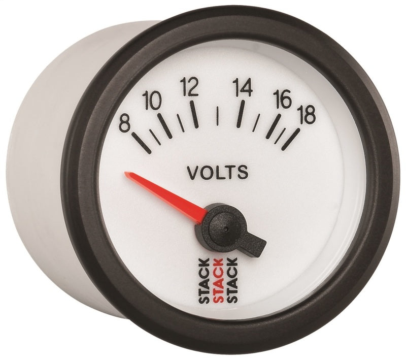 BATTERY VOLTAGE, ELECTRIC, 52MM, WHT, 8-18V