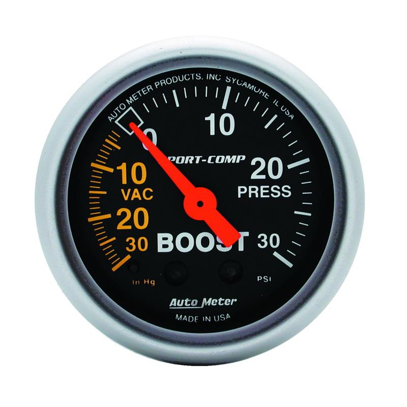2-1/16" BOOST/VACUUM, 30 IN HG/30 PSI, SPORT-COMP