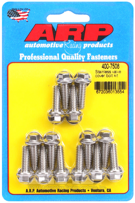 ARP 400-7508 SS Valve Cover Bolt Kit