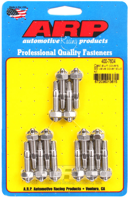 ARP 400-7604 Cast Alum Covers SS Valve Cover Stud Kit