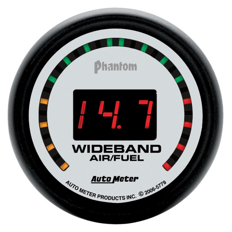 2-1/16" WIDEBAND STREET AIR/FUEL RATIO, 10:1-17:1 AFR, PHANTOM