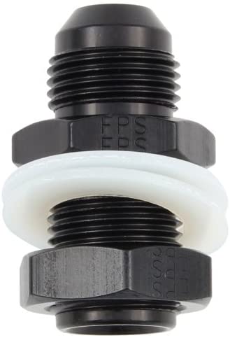 Fragola 483112-BL Black Size (-12) Fuel Cell Bulkhead Fitting