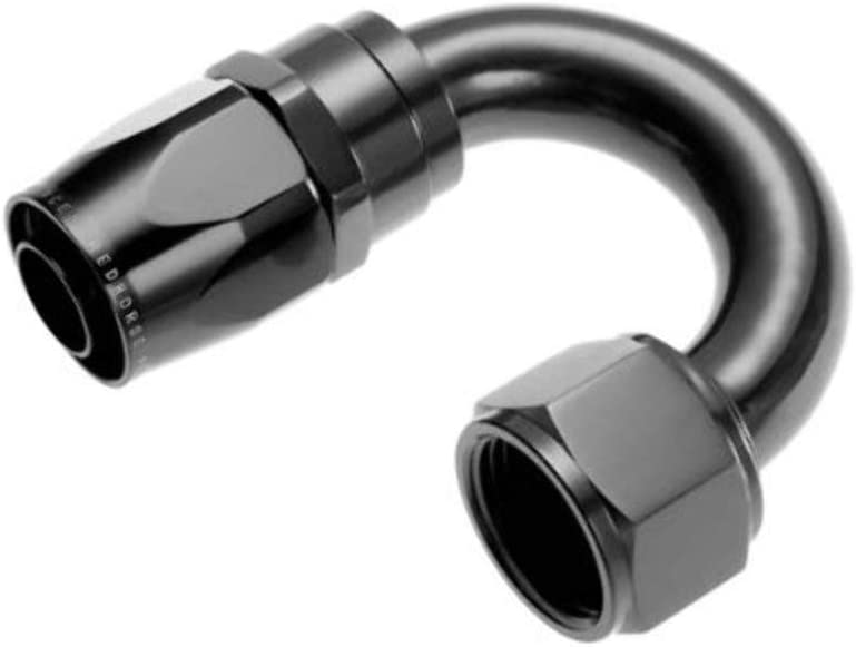 Redhorse Performance 1180-06-2 -06 180 degree female aluminum hose end - black