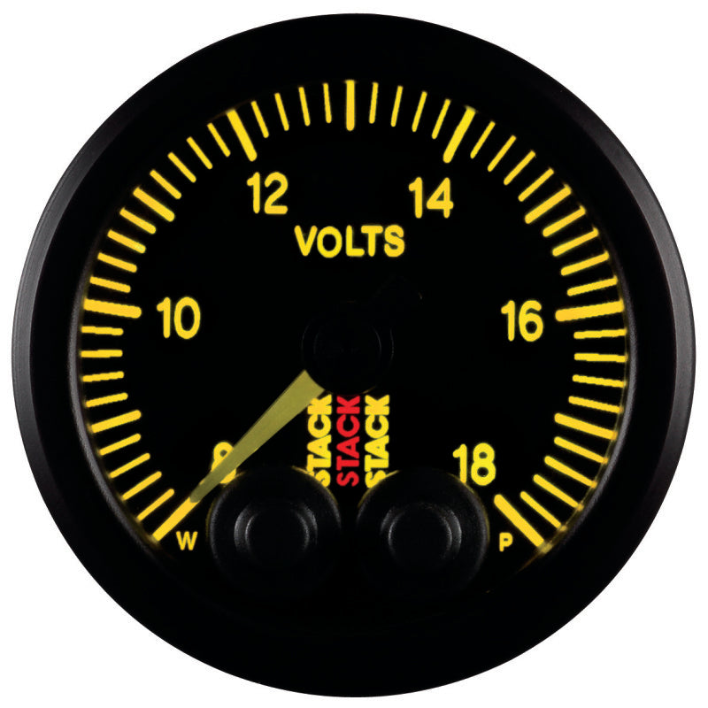 BATTERY VOLTAGE, PRO-CONTROL, 52MM, BLK, 8-18V