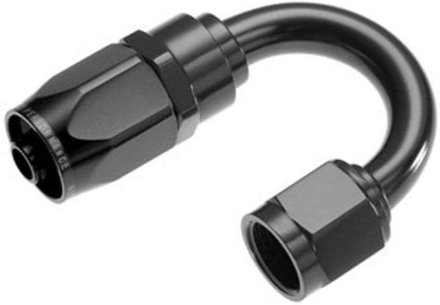 Redhorse Performance 1180-08-2 -08 180 degree female aluminum hose end - black