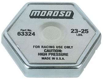 Moroso 63313 Racing Steel Radiator Cap, 12-16 psi