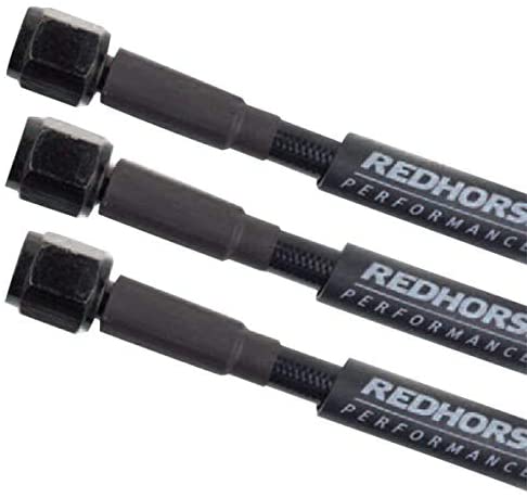 Redhorse Performance 3302-03-24 Straight -3 to straight -3 24" Pre-Assembled brake line - black