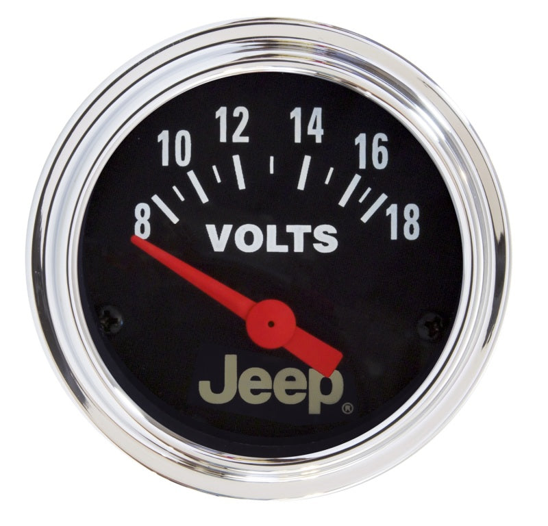 2-1/16" VOLTMETER, 8-18V, JEEP