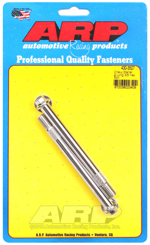 ARP 430-3507 GM 3/8 X 4.660" Hex SS Starter Bolt Kit