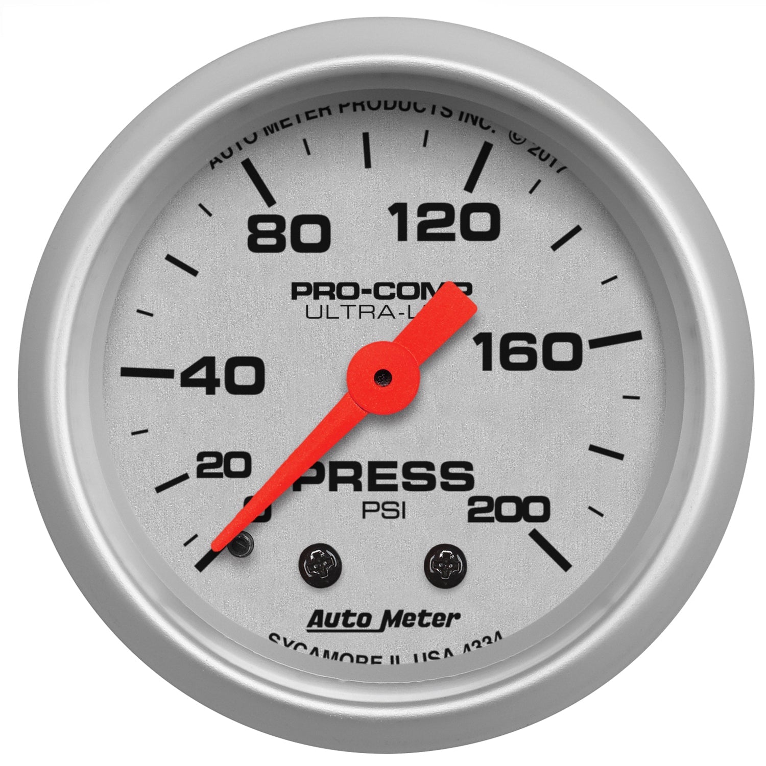 2-1/16" PRESSURE, 0-200 PSI, ULTRA-LITE