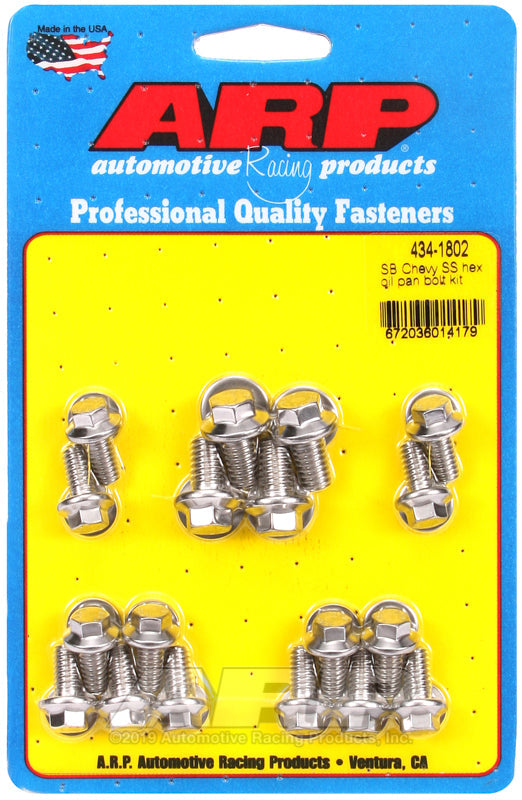ARP 434-1802 Small Block Chevy SS Hex Oil Pan Bolt Kit