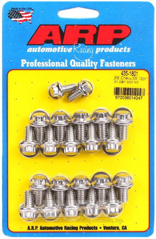 ARP 435-1801 BB Chevy SS 12PT Oil Pan Bolt Kit