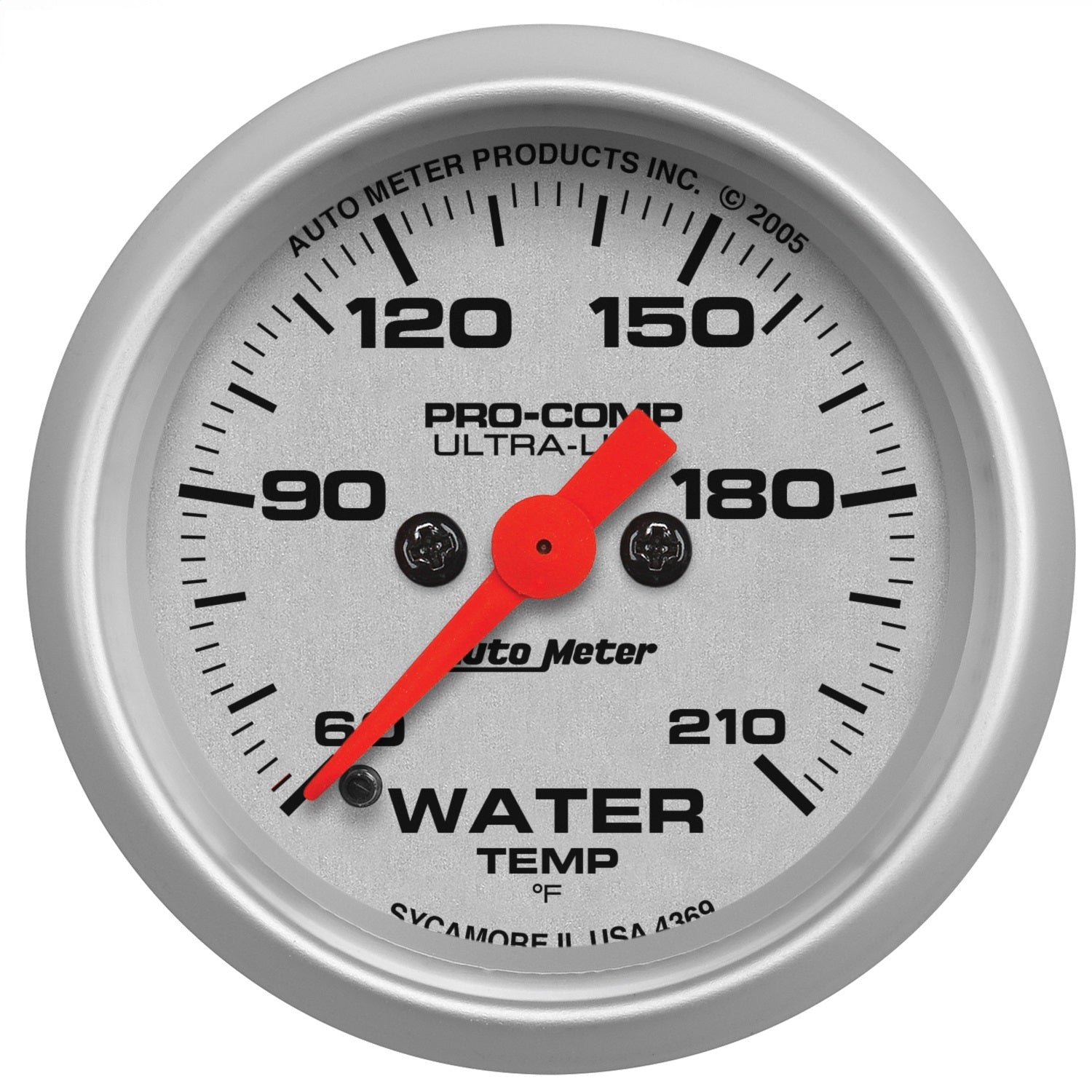 2-1/16" WATER TEMPERATURE, 60-210 °F, ULTRA-LITE