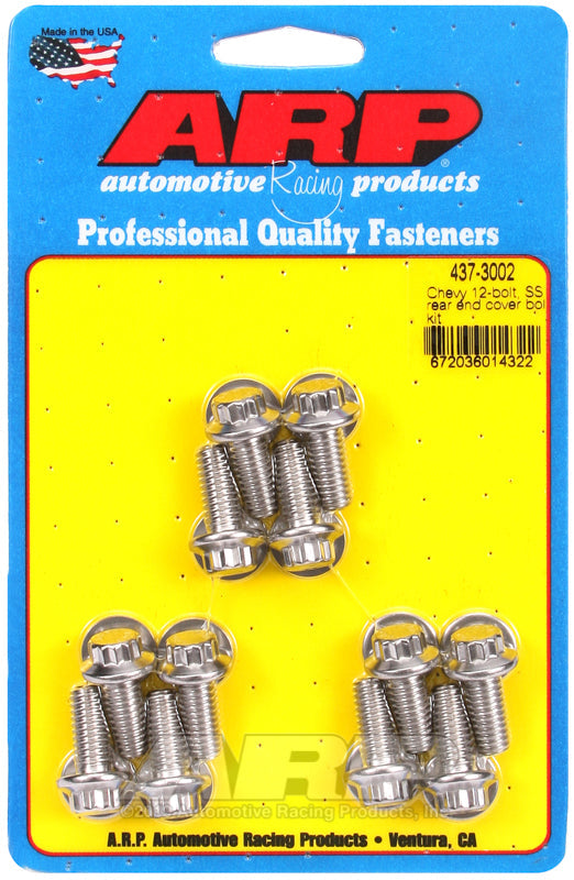 ARP 437-3002 Chevy 12-Bolt, SS Rear End Cover Bolt Kit