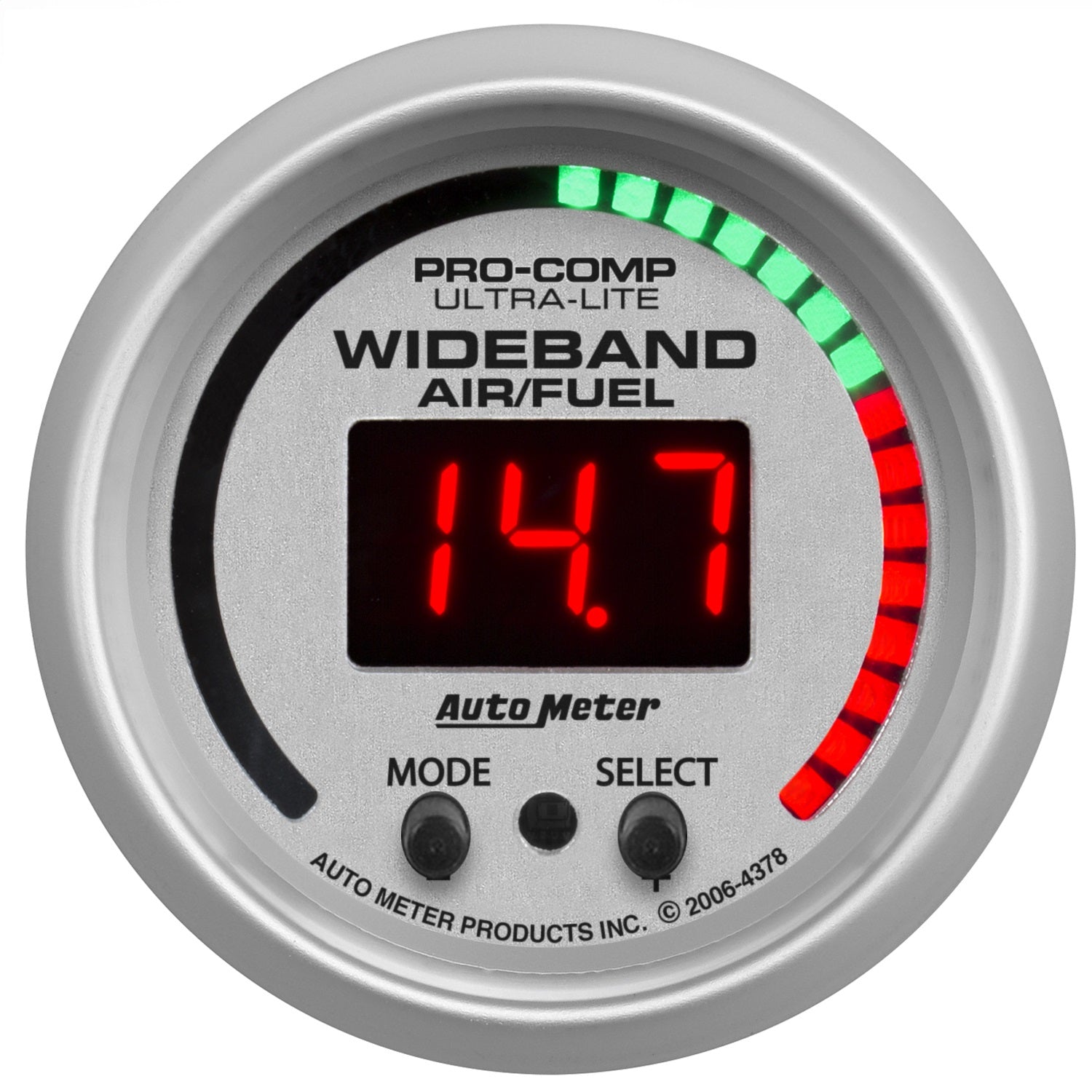 2-1/16" WIDEBAND PRO AIR/FUEL RATIO, 6:1-20:1 AFR, ULTRA-LITE