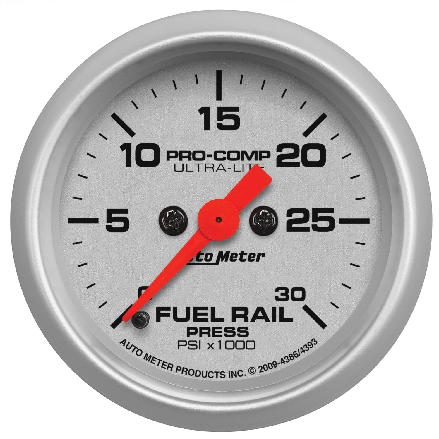 2-1/16" FUEL RAIL PRESSURE, 0-30K PSI, ULTRA-LITE