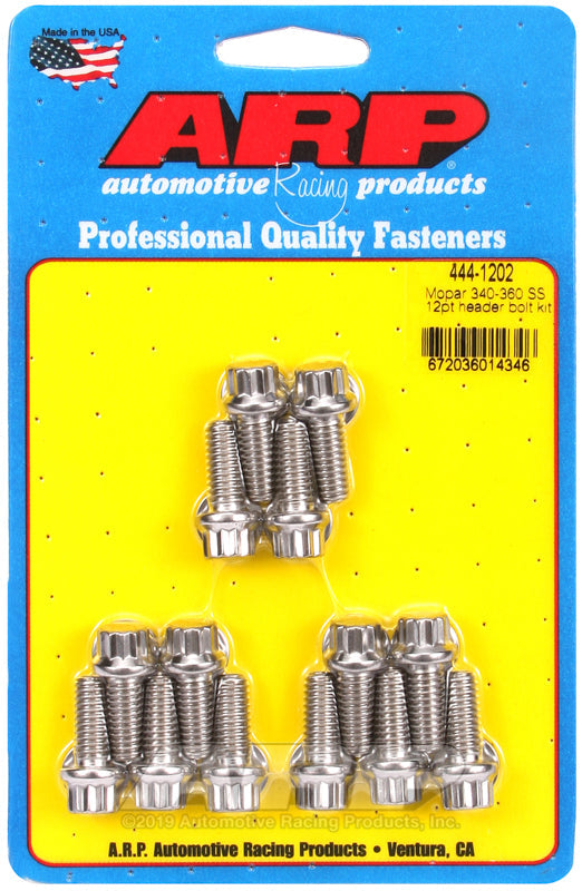 ARP 444-1202 Mopar 340-360 SS 12PT Header Bolt Kit