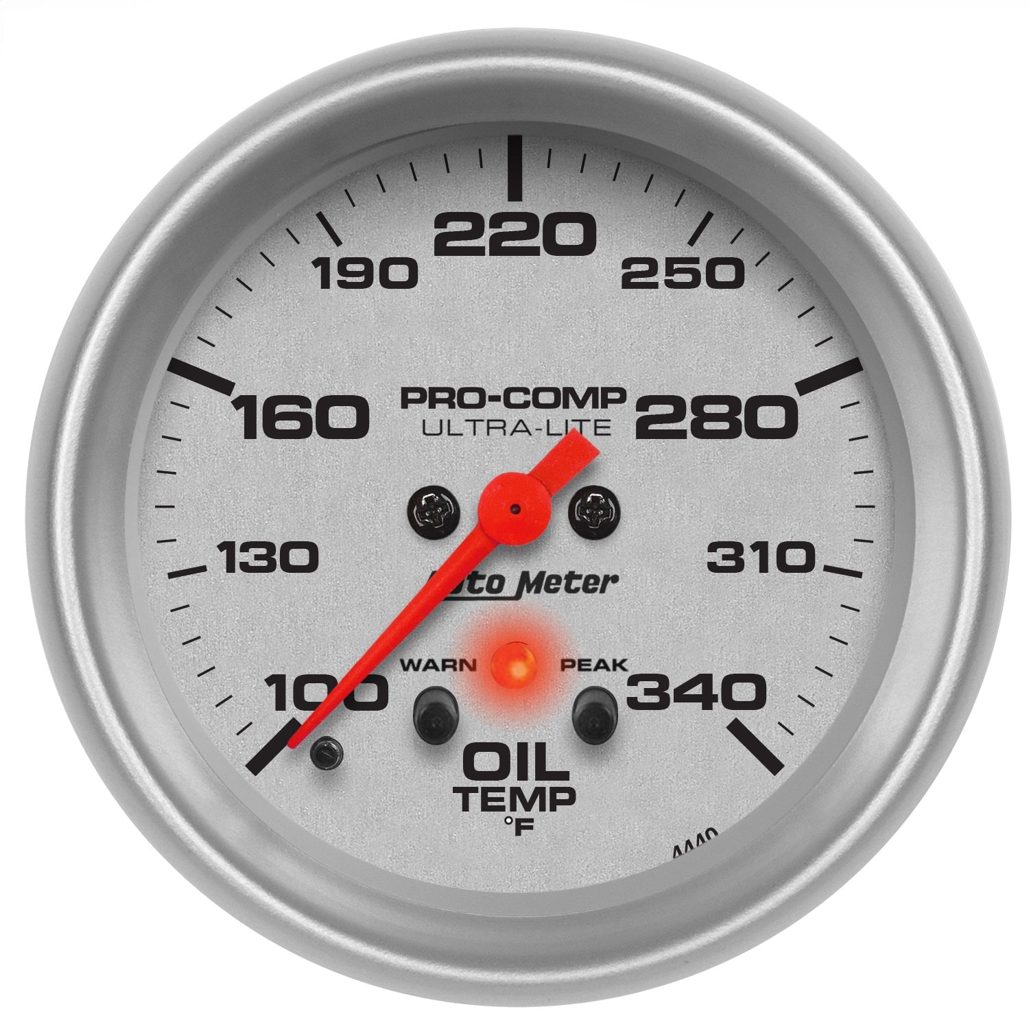 2-5/8" OIL TEMPERATURE, 100-340 °F, ULTRA-LITE