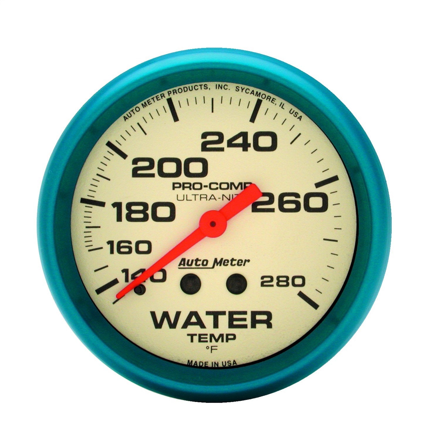 2-5/8" WATER TEMPERATURE, 140-280 °F, ULTRA-NITE