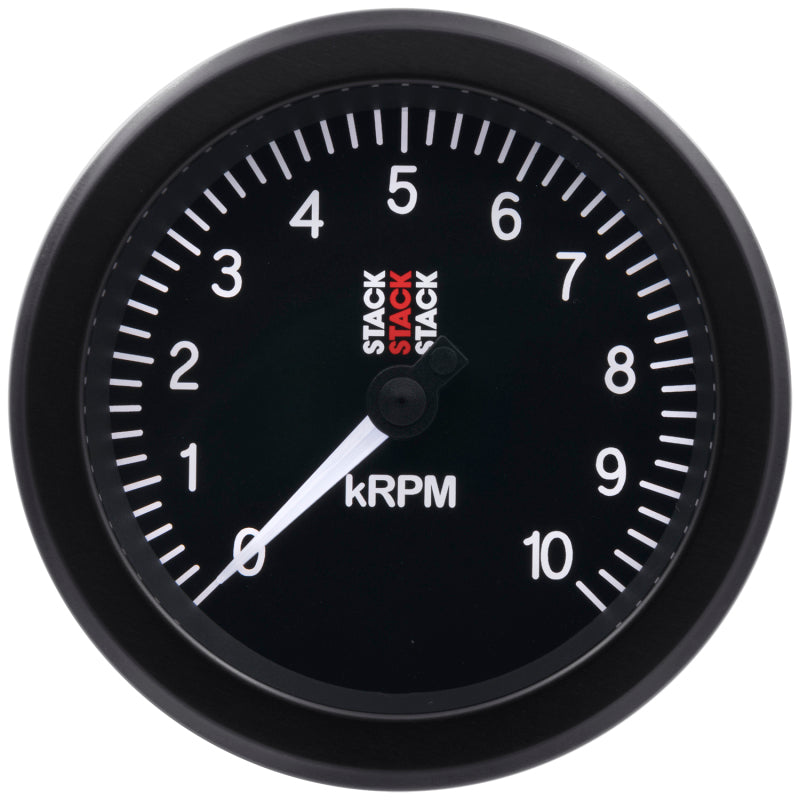 TACHOMETER, SPORT, 88MM, BLACK, 0-10K RPM