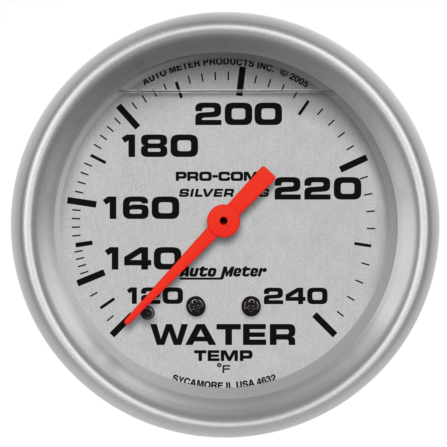 2-5/8" WATER TEMPERATURE, 120-240 °F, LIQUID FILLED, ULTRA-LITE