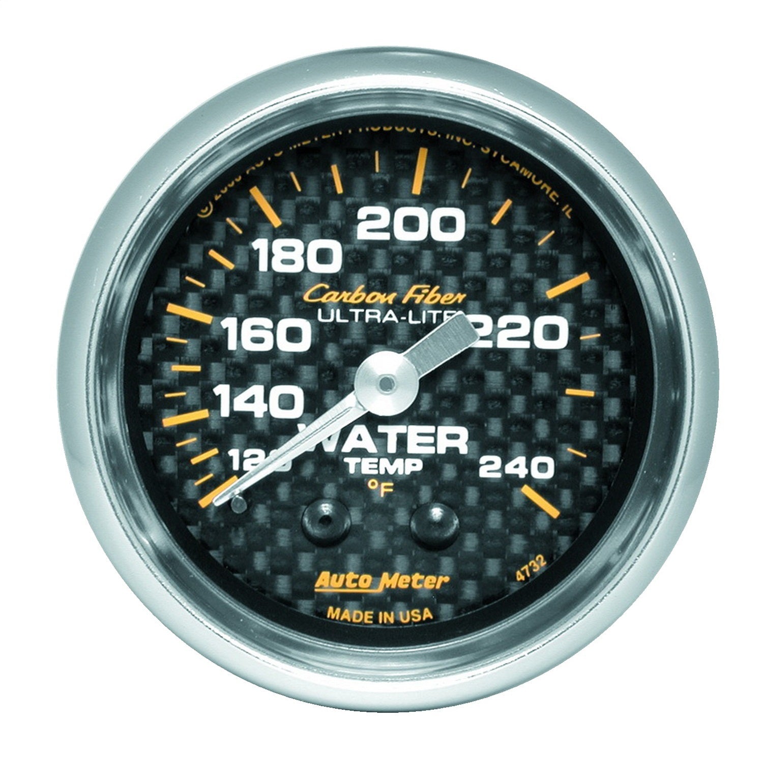 2-1/16" WATER TEMPERATURE, 120-240 °F, CARBON FIBER
