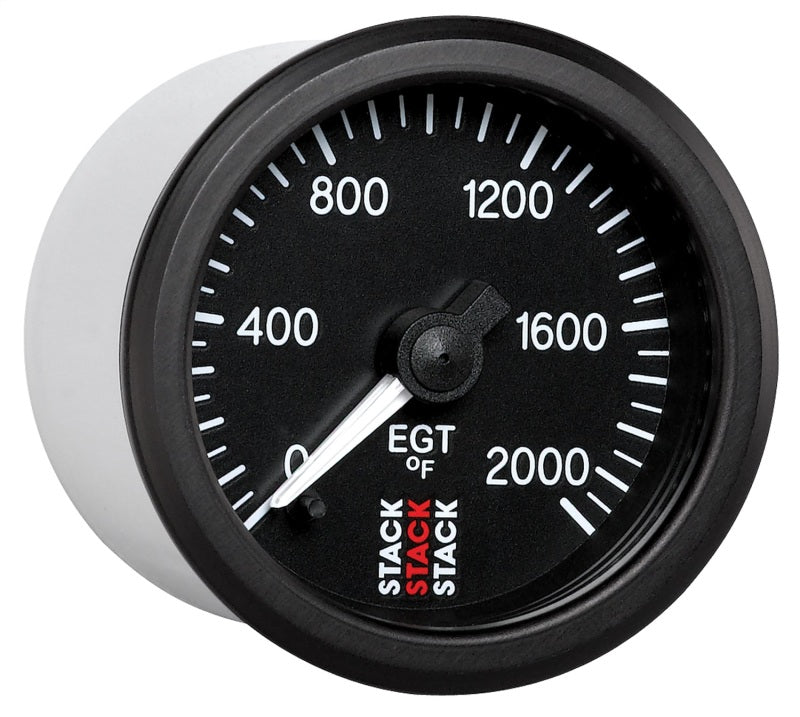 EXHAUST GAS TEMP, PRO STEPPER MOTOR, 52MM, BLK, 0-2000 °F
