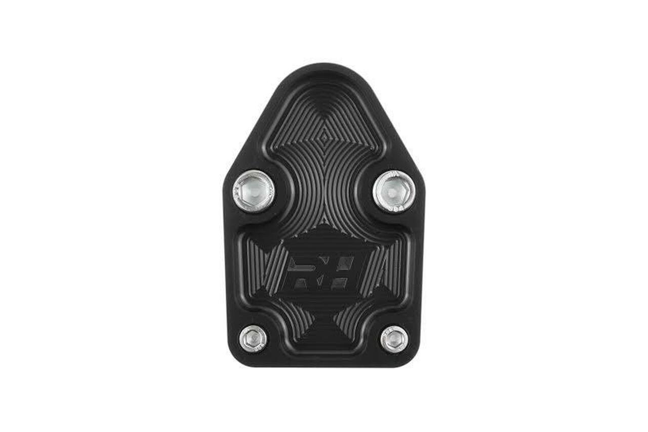 Redhorse Performance 4810-350-2 Aluminum Block-Off Plate for SBC ENGINE - Black