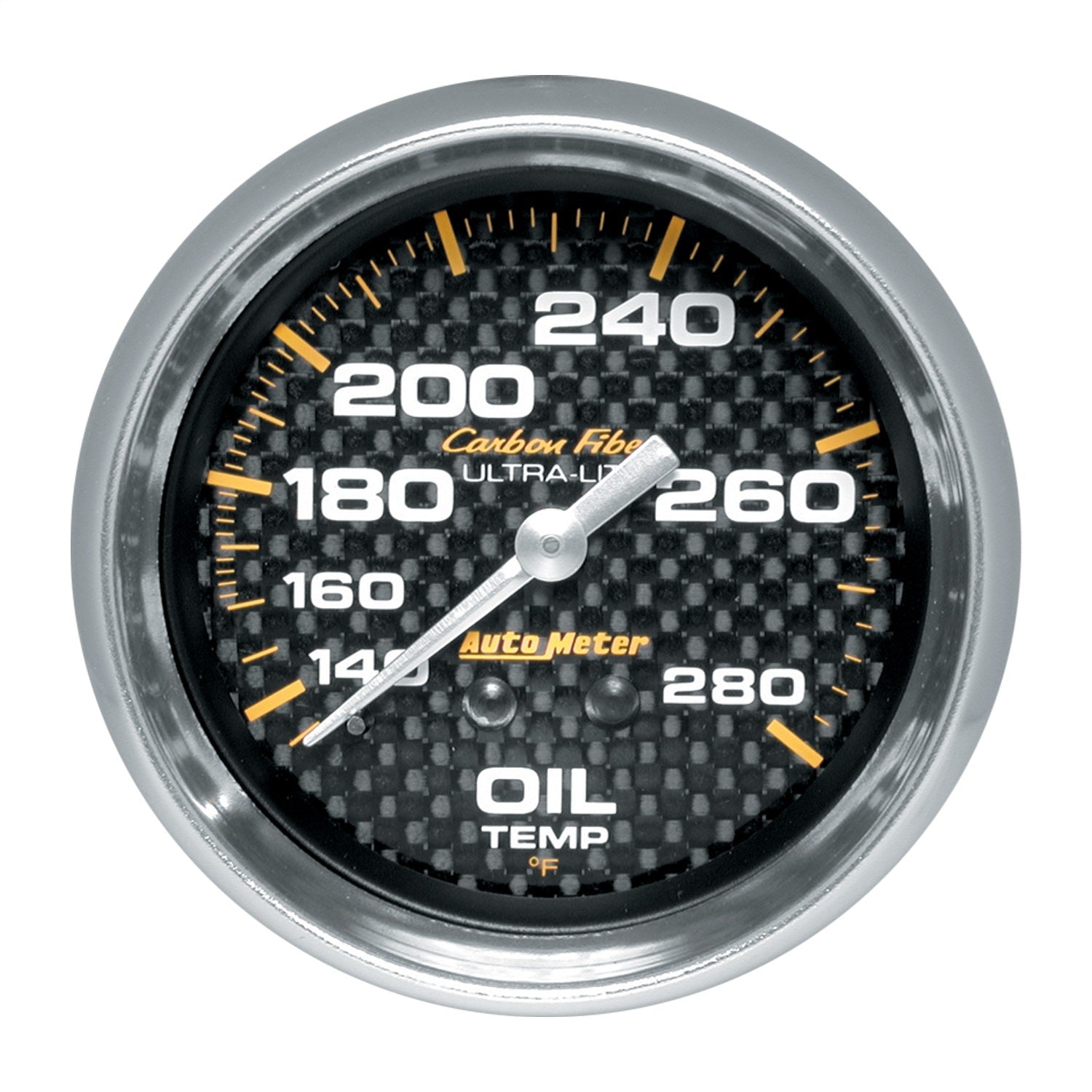 2-5/8" OIL TEMPERATURE, 140-280 °F, CARBON FIBER
