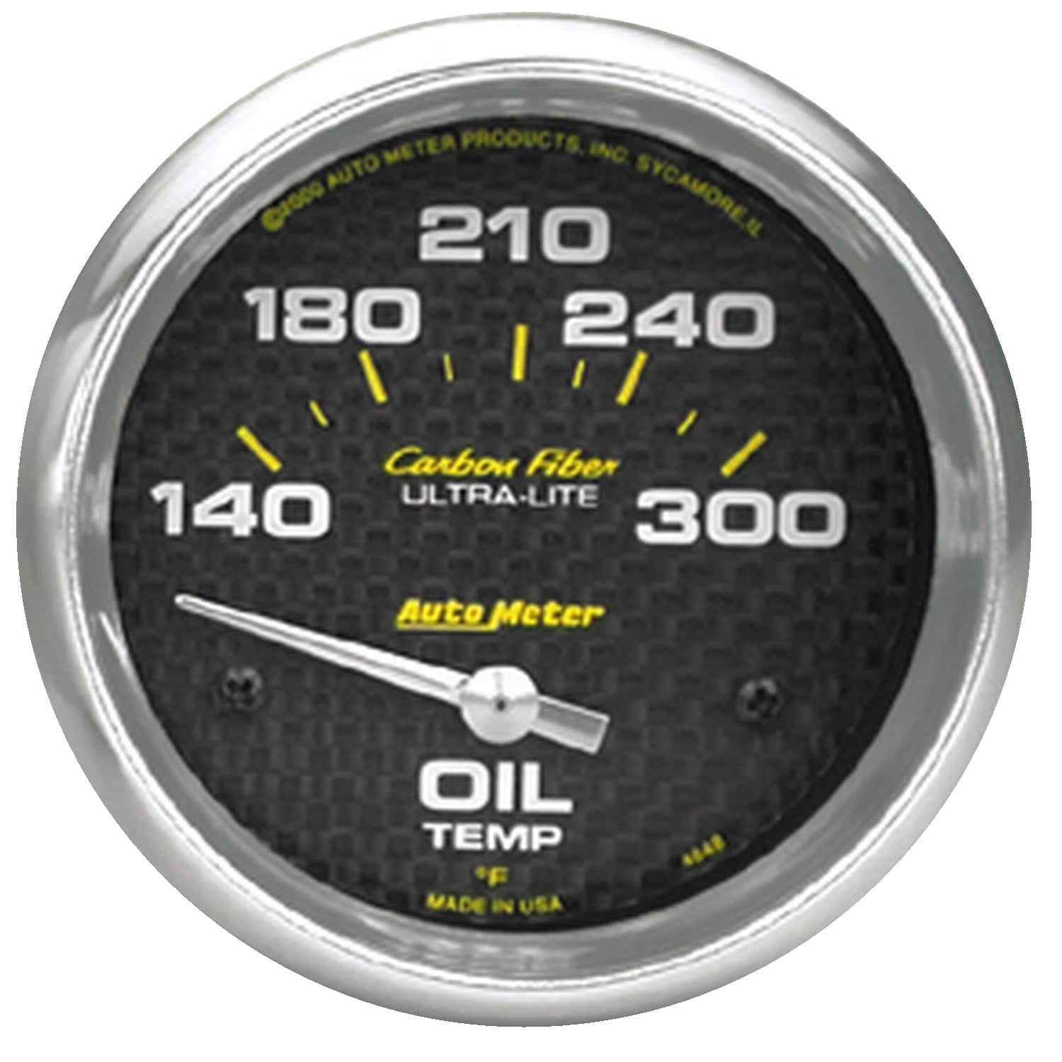 2-5/8" OIL TEMPERATURE, 140-300 °F, CARBON FIBER