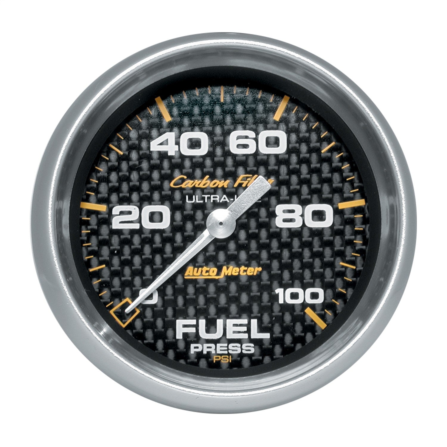 2-5/8" FUEL PRESSURE, 0-100 PSI, CARBON FIBER
